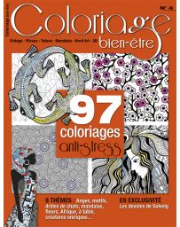Coloriage bien-être n°4 - 97 coloriages anti-stress - Format voyage