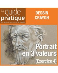 Exercice 4 : un portrait en 3 valeurs aux crayons, craies noires et blanches - Guide Pratique Numérique