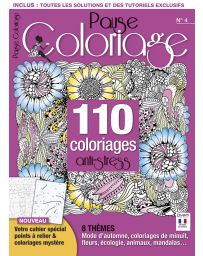 Pause Coloriage n°4 - 110 coloriages anti-stress 