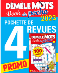 Le PACK DEMELE MOTS Book de poche 2023 - 4 revues