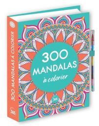 300 mandalas à colorier - Avec 1 crayon