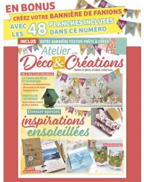 Atelier Déco et Créations n°65 : Le magazine + 48 planches incluses