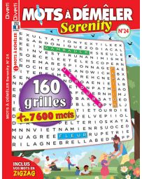 Mots à Démêler Serenity 24 - Plus de 7600 mots à découvrir