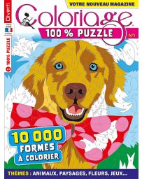 Coloriage 100% Puzzle 1 -  10 000 formes à colorier