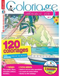 Coloriage Ambiance Zen n.7 - Cahier spécial Tour du Monde