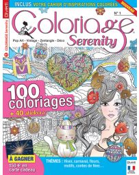 Coloriage Serenity 1 - Avec 100 coloriages et 40 stickers à colorier