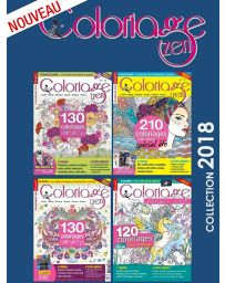 Collection complète 2018 COLORIAGE ZEN - 4 magazines