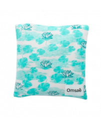 Coussin Carré Chauffant Lotus Vert Omsaé
