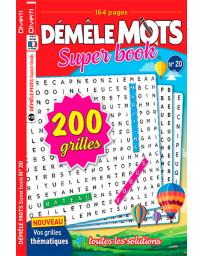 Démêle Mots Super Book n°20 - 200 grilles de jeu !