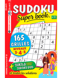 SUDOKU Super book 21 - Niveaux 3-4-5