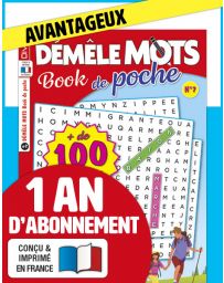 Abonnement 1 AN à Démêle Mots Book de Poche