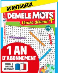 Abonnement 1 AN à Démêle Mots Pause détente