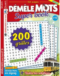 Démêle Mots Super Book n°15 - Avec 200 grilles pour jouer !