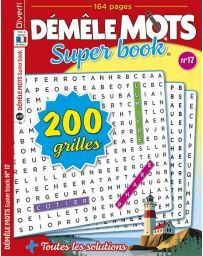 Démêle Mots Super Book n°17 - 200 grilles de jeu !