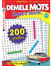 Démêle Mots Super Book 3 - Avec 200 grilles à résoudre