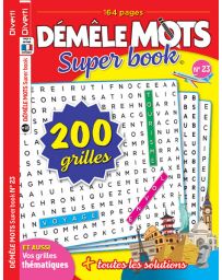 Démêle Mots Super Book n°23 - 200 grilles de jeu !