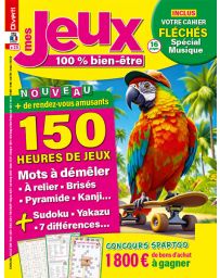 Mes Jeux 100 % Bien-Être 25 - Cahier central fléchés spécial vacances