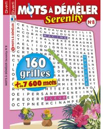 Mots à Démêler Serenity 8 - 160 grilles - 7600 mots à découvrir