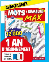 Abonnement 1 AN à Mots à Démêler MAX