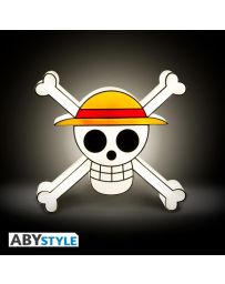 Lampe One Piece Skull – Emblème pirate lumineux – 20 × 6 × 21 cm