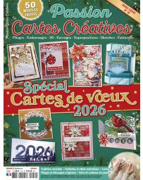 Passion Cartes Créatives hors-série n°19  : Spécial CARTES DE VŒUX 2026 + vos papiers DIY et étiquettes créatives OFFERTS