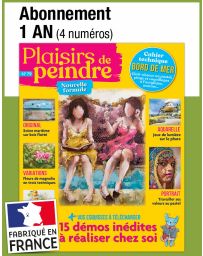 L'abonnement aux 4 prochains numéros du magazine PLAISIRS DE PEINDRE