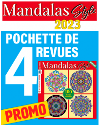 Collection 2023 Coloriage MANDALAS - 4 revues