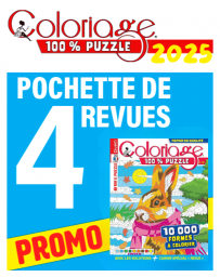 Collection 2025 Coloriage PUZZLE - 4 revues