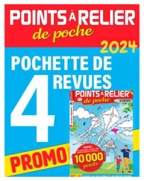 Pack Points à Relier de Poche 2024 - 4 revues