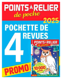 Pack Points à Relier de Poche 2025 - 4 revues