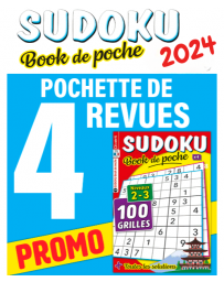 Collection 2024 Sudoku de Poche - 4 revues niveaux 2-3