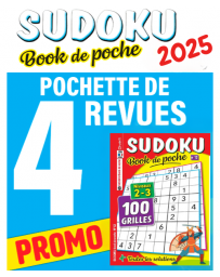 Collection 2025 Sudoku de Poche - 4 revues niveaux 2-3