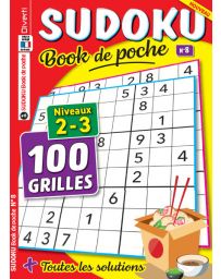 Sudoku Book de poche numéro 8 - Niveaux 2-3