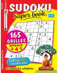 SUDOKU Super book 24 - Niveaux 3-4-5