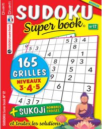 SUDOKU Super book 17 - Niveaux 3-4-5