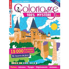 Coloriage mystère pour adulte - Tome 2 - A4 - 100 coloriages au numéro -  Livre coloriage adulte - Creavea