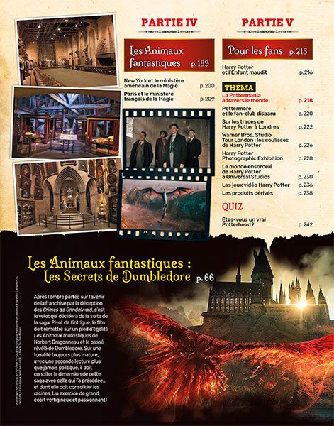 Un numéro exceptionnel de 244 pages autour de Harry Potter et des Animaux fantastiques pour célébrer la sortie du film Les secrets de Dumbledore - Sommaire 02