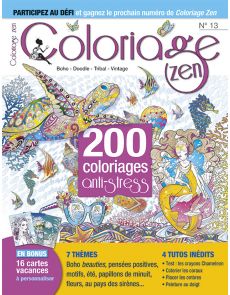 Coloriage Zen n°13 - 200 coloriages spécial été + votre supplément DIY en 3D