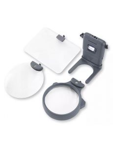 Lot de loupes interchangeables mains libres 3 en 1