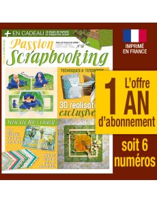 Abonnement 1 AN Passion Scrapbooking Abonnement 1 AN Passion Scrapbooking
