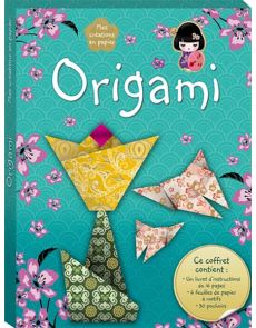 Origami - Avec 6 feuilles de papier à motifs et 30 pochoirs