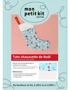 Mon petit kit couture - chaussette de Noël 