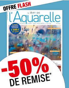 1 AN d'abonnement à L'ART DE L'AQUARELLE à -50%