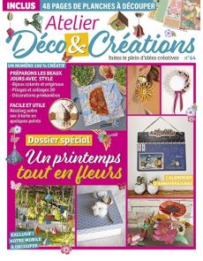 Atelier Déco et Créations n°64 : Le magazine + 16 planches + un kit 3D de 32 pages à monter