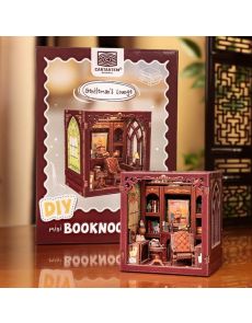 Mini Book Nook Kit - DIY- Salon pour Gentlemen - Avec Aimants Mini Book Nook Kit - DIY- Salon pour Gentlemen - Avec Aimants