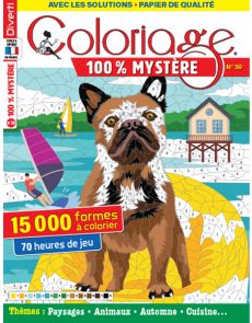 Coloriage 100% Mystère 30 - Paysages, Animaux, Automne, Cuisine