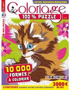 Coloriage 100% Puzzle 2 -  10 000 formes à colorier