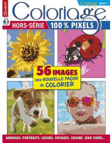 Coloriage 100% PIXELS - 56 images à colorier !
