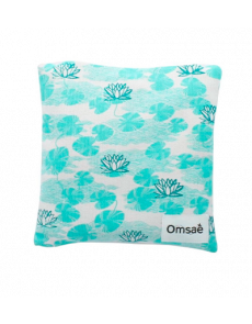 Coussin Carré Chauffant Lotus Vert Omsaé