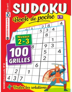 Sudoku Book de poche numéro 12 - Niveaux 2-3